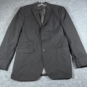 Banana Republic Men's Gray Pinstripe 2 Button Blazer Size 40R - Notch Lapel